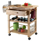 Finland Carrello da Cucina Legno/Naturale - Winsome