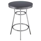 Tavolo da pub Summit altezza bancone legno/nero/cromo lucido - Winsome