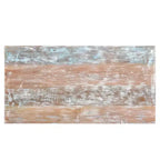 Tavolo da pranzo intagliato Driftwood riciclato 83" marrone - Timbergirl