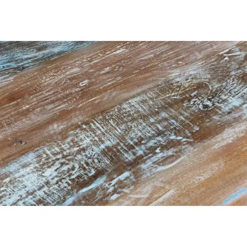 Tavolo da pranzo intagliato Driftwood riciclato 83" marrone - Timbergirl