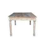 Tavolo da pranzo intagliato Driftwood riciclato 83" marrone - Timbergirl