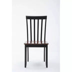 Set da pranzo Bloomington 5 pezzi nero e ciliegio - Boraam: stile tradizionale, struttura in legno di gomma, gambe affusolate, tavolo rettangolare