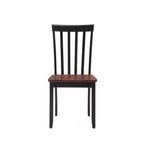 Set da pranzo Bloomington 5 pezzi nero e ciliegio - Boraam: stile tradizionale, struttura in legno di gomma, gambe affusolate, tavolo rettangolare