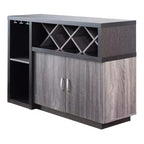 Alsco Buffet Server con Portabottiglie Grigio Anticatto/Quercia Chiaro - HOMES: Inside + Out