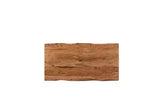 Tavolo da Pranzo a Bordo Vivo in Legno Massello Marrone 80" - Timbergirl