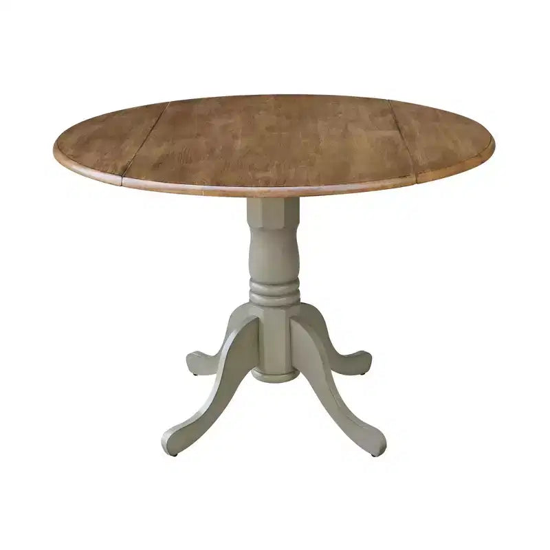 3pz Set da pranzo Mase con doppia ribalta da 42" con sedie laterali Emily Hickory - International Concepts