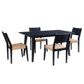 Powell 5pc Clara Dining Set Black