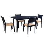 Powell 5pc Clara Dining Set Black