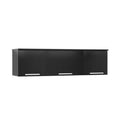 Coal Harbor Wall Mounted Hutch Black - Prepac: Laminated Storage, Self-Closing Hinges, Nickel Handles