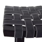 Sgabello da bar rustico in betulla nero - Olivia & May: Altezza fissa 76 cm, struttura in legno, pulire a chiazze