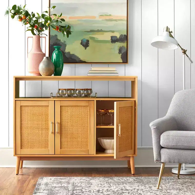 Buylateral Ervine Sideboard: Credenza Buffet Consolle, Scaffali Regolabili