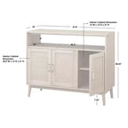 Buylateral Ervine Sideboard: Credenza Buffet Consolle, Scaffali Regolabili