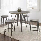 Set da pranzo 5 pezzi Portland altezza bancone grigio - Steve Silver Co.