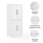 Crosley 70" Roarke Armadio dispensa da cucina bianco