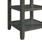 Set da pranzo Taylor 5 pezzi altezza bancone con ripiano e sedie in similpelle - Picket House Furnishings