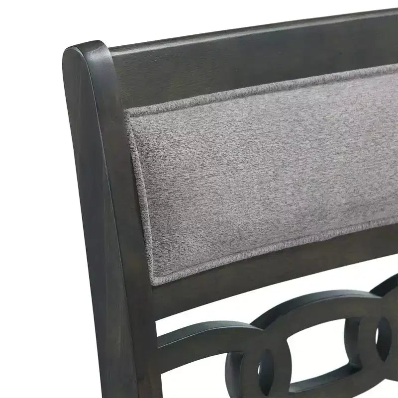 Set da pranzo Taylor 5 pezzi altezza bancone con ripiano e sedie in similpelle - Picket House Furnishings