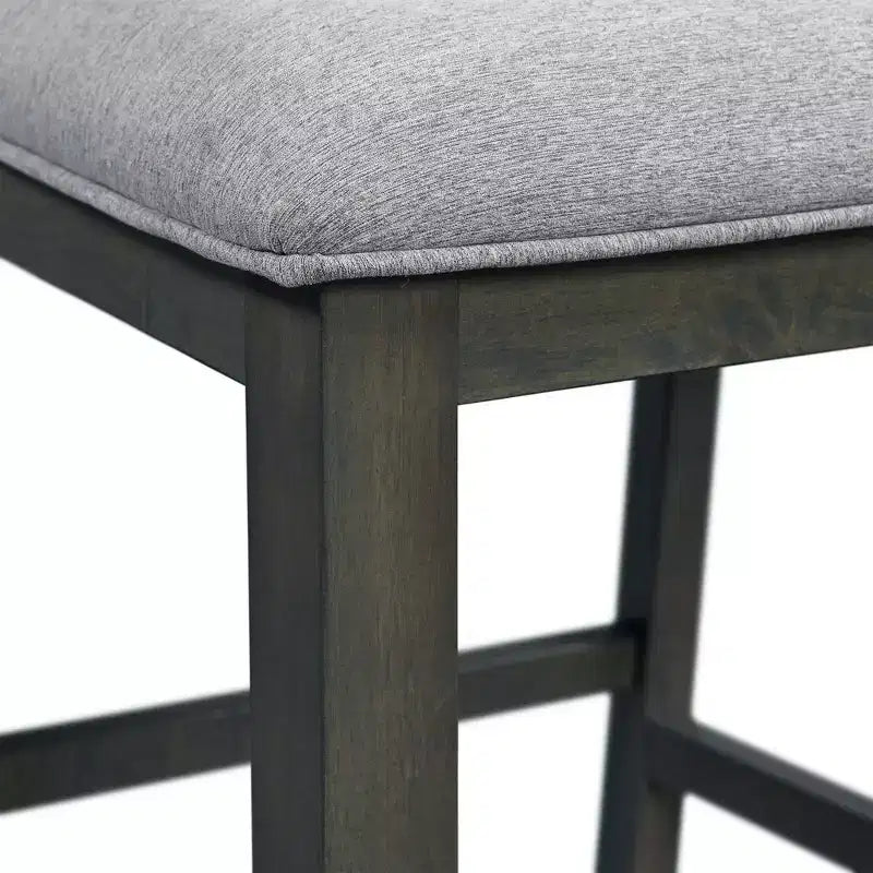 Set da pranzo Taylor 5 pezzi altezza bancone con ripiano e sedie in similpelle - Picket House Furnishings
