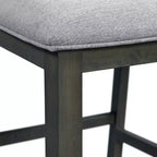 Set da pranzo Taylor 5 pezzi altezza bancone con ripiano e sedie in similpelle - Picket House Furnishings