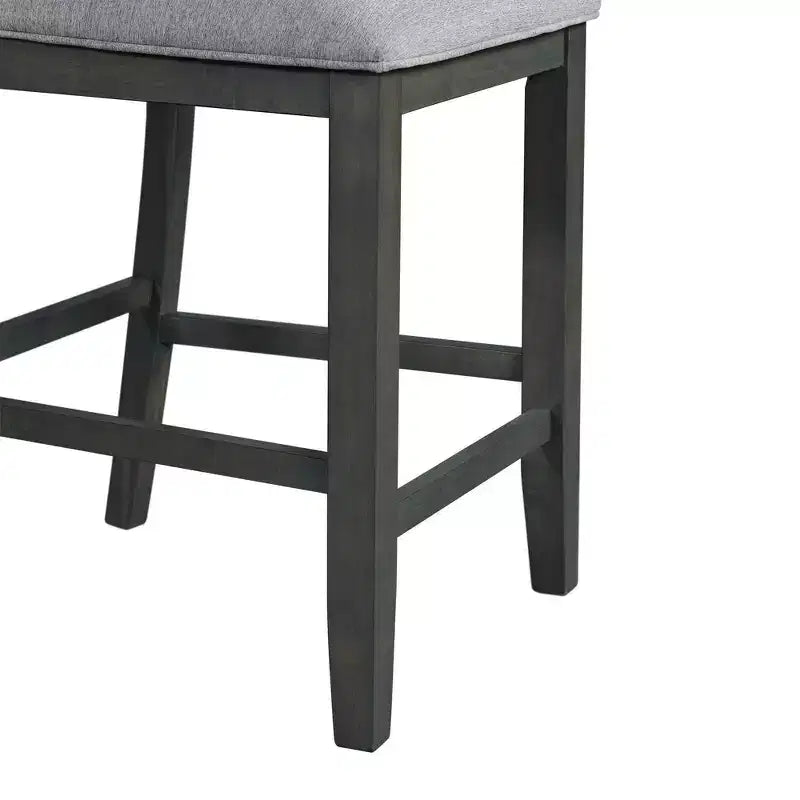 Set da pranzo Taylor 5 pezzi altezza bancone con ripiano e sedie in similpelle - Picket House Furnishings