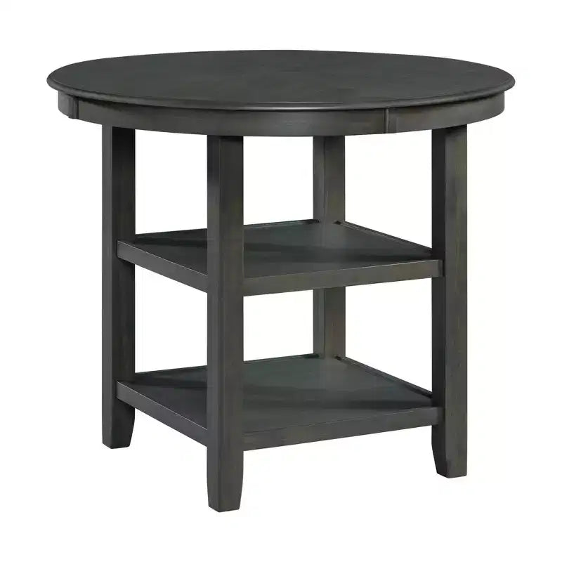 Set da pranzo Taylor 5 pezzi altezza bancone con ripiano e sedie in similpelle - Picket House Furnishings