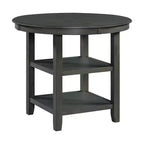 Set da pranzo Taylor 5 pezzi altezza bancone con ripiano e sedie in similpelle - Picket House Furnishings