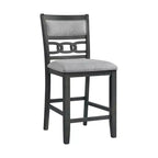 Set da pranzo Taylor 5 pezzi altezza bancone con ripiano e sedie in similpelle - Picket House Furnishings