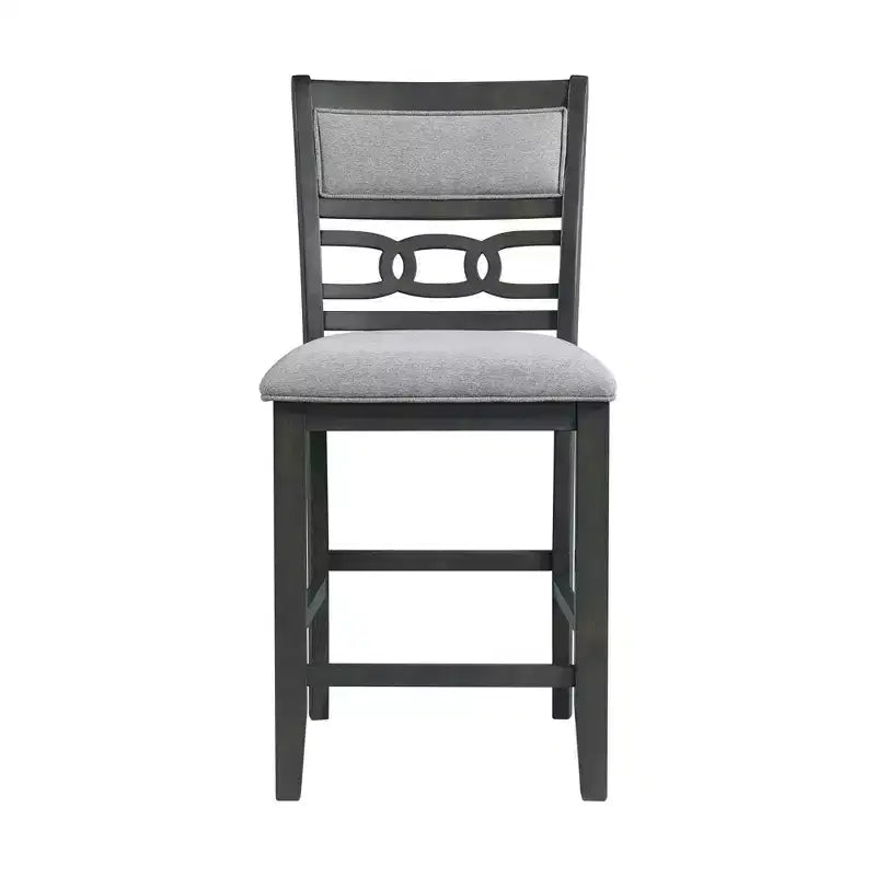 Set da pranzo Taylor 5 pezzi altezza bancone con ripiano e sedie in similpelle - Picket House Furnishings