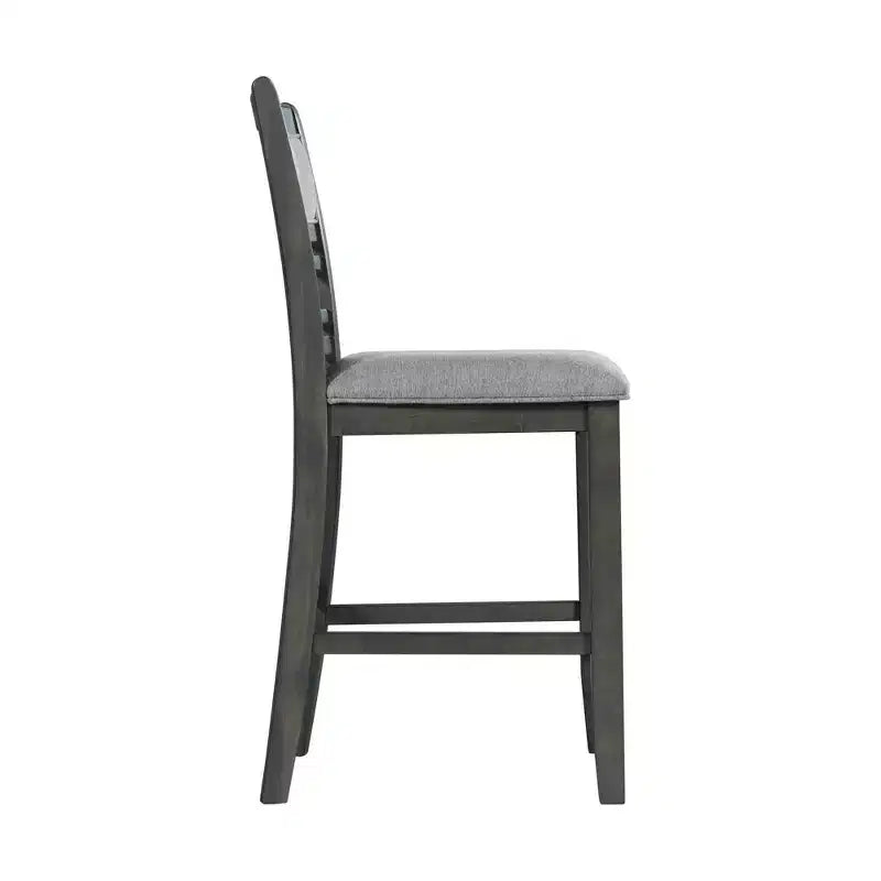 Set da pranzo Taylor 5 pezzi altezza bancone con ripiano e sedie in similpelle - Picket House Furnishings