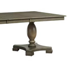 Tavolo da Pranzo Waylon 152-244 cm Rovere Grigio - Acme Furniture: Tavolo da Cucina per 6, Doppio Piedistallo
