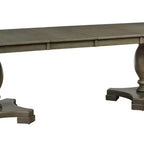 Tavolo da Pranzo Waylon 152-244 cm Rovere Grigio - Acme Furniture: Tavolo da Cucina per 6, Doppio Piedistallo
