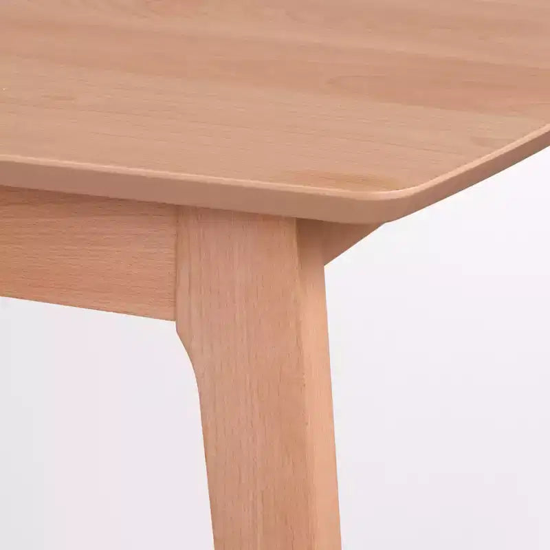 Set da pranzo rettangolare Buylateral Cadiz di metà secolo, 7 pezzi, naturale/arancione