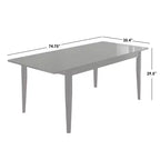 Tavolo da pranzo allungabile Buylateral Tilo Butterfly marrone scuro