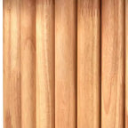 Tavolo da pranzo ovale moderno Lifestorey Layton in legno massello naturale