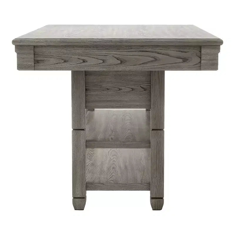 HOMES: Inside + Out Tavolo a mezza altezza Goldspark Transitional a 2 ripiani con cassetti e portabottiglie Grigio 152 cm: Tavolo da bar 76 x 152 cm