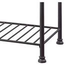 Isola da cucina Freyja da 50" con piano in pietra ricostruita bianca/finitura grigia - Acme Furniture: struttura in metallo, ripiani contenitori