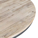 Set da pranzo 5 pezzi rotondo Keaton altezza standard con 4 sedie Beach - Picket House Furnishings: design rustico con piedistallo