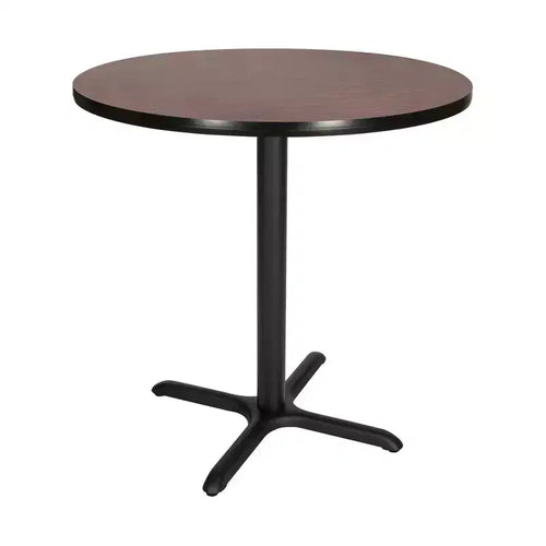 Tavolo da pranzo rotondo con piano composito da 36 pollici, altezza bancone - Hampden Furnishings: Tavolo da cucina, base in acciaio