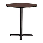 Tavolo da pranzo rotondo con piano composito da 36 pollici, altezza bancone - Hampden Furnishings: Tavolo da cucina, base in acciaio