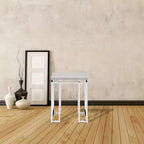Basi per tavolo Chafik da 19" in rovere naturale/cromo - Acme Furniture