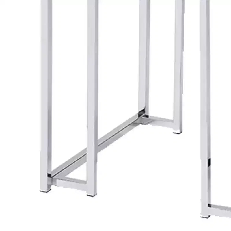 Basi per tavolo Chafik da 19" in rovere naturale/cromo - Acme Furniture