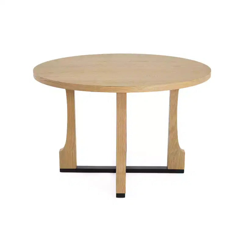 Christopher Knight Home Andrew tavolo da pranzo rotondo da 48" con telaio a croce rustico in rovere naturale