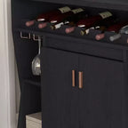 Veritte Contemporary 9 bottiglie Buffet Nero - miBasics