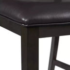 Set da pranzo Taylor a 5 pezzi, altezza standard, 4 sedie laterali in similpelle Noce - Picket House Furnishings: Tavolo rotondo, Struttura in legno di caucciù, Rivestimento in schiuma