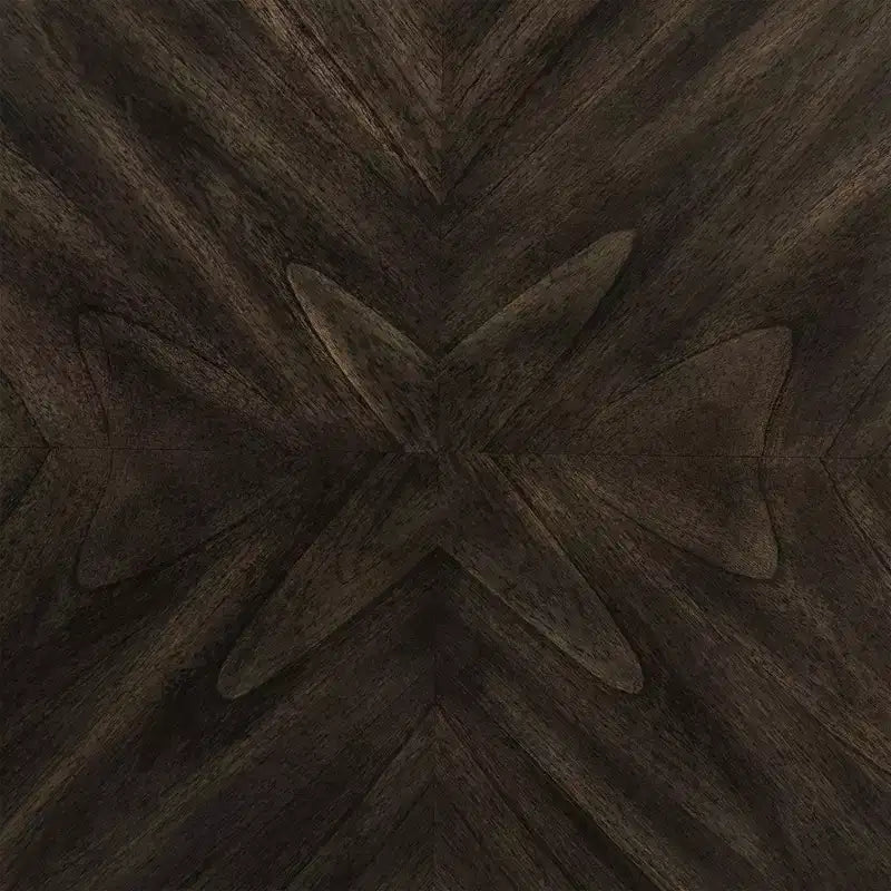 Set da pranzo Taylor a 5 pezzi, altezza standard, 4 sedie laterali in similpelle Noce - Picket House Furnishings: Tavolo rotondo, Struttura in legno di caucciù, Rivestimento in schiuma
