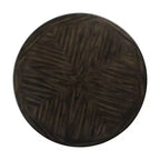 Set da pranzo Taylor a 5 pezzi, altezza standard, 4 sedie laterali in similpelle Noce - Picket House Furnishings: Tavolo rotondo, Struttura in legno di caucciù, Rivestimento in schiuma