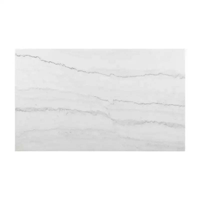 Tavolo da pranzo Picket House Furnishings Willow Marble altezza standard bianco: moderno, 6 posti, MDF e impiallacciatura in legno
