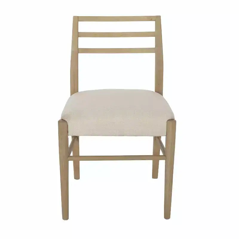 Set da pranzo espandibile Christopher Knight Home 7 pezzi Fernleaf imbottito, marrone naturale/frassino chiaro/tweed beige chiaro