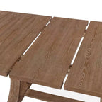 Set da pranzo espandibile Christopher Knight Home 7 pezzi Fernleaf imbottito, marrone naturale/frassino chiaro/tweed beige chiaro