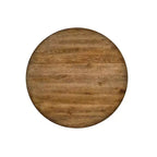 Tavolo da pranzo Wallace 48" in rovere invecchiato - Acme Furniture: Base a cavalletto, sedie imbottite in lino