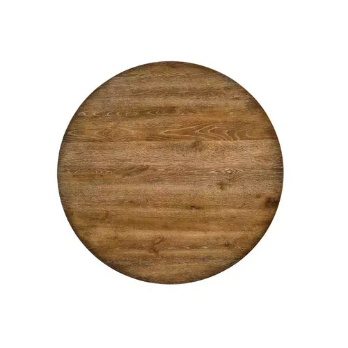 Tavolo da pranzo Wallace 48" in rovere invecchiato - Acme Furniture: Base a cavalletto, sedie imbottite in lino